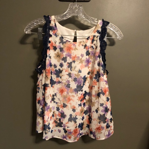 Co-ord skirt set with embroidered borders floral 6 - Picture 4 of 15